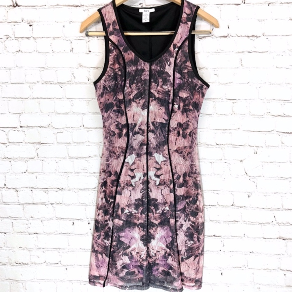 Bar III Pink and Purple Floral Dress